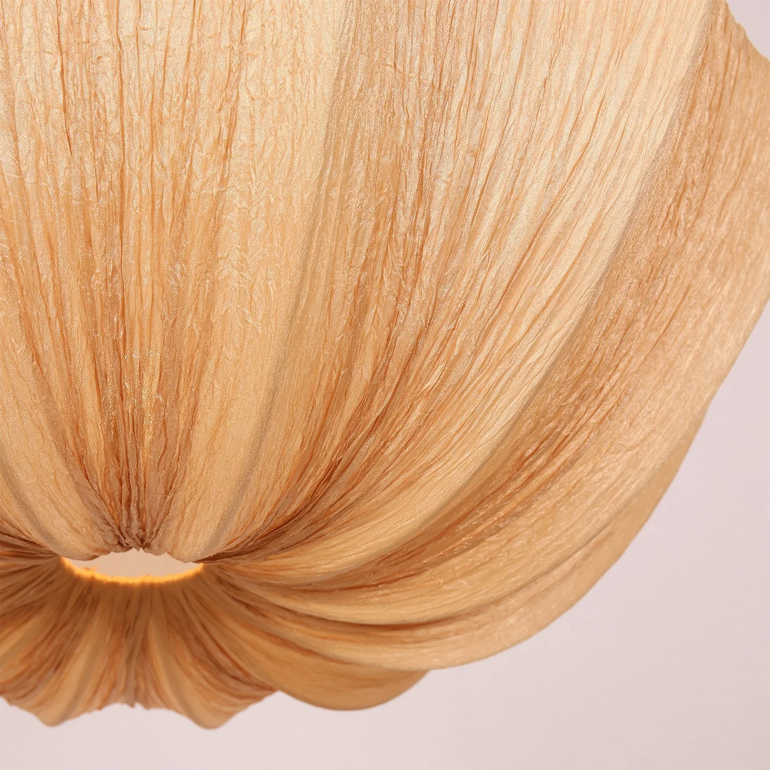 High-Texture Crinkled Fabric for Luxurious and Even Light Diffusion